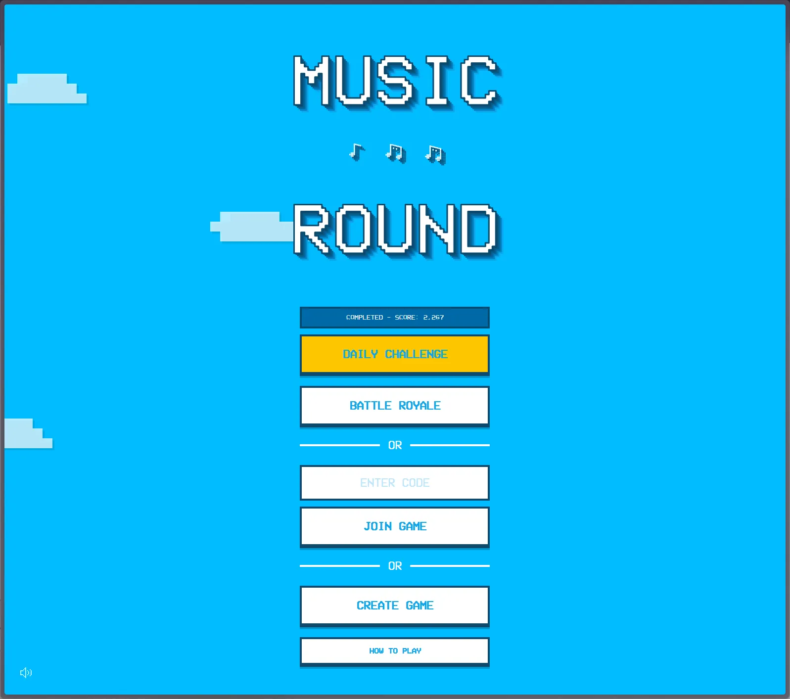 Music Round game interface
